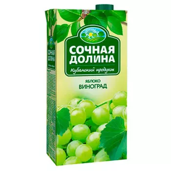 Нектар Сочная Долина яблоко-виноград 1,93л