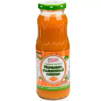 Нектар стэлмас 0,25л морковно-тыквенный ст/б