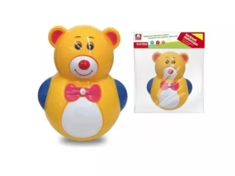 Неваляшка с+с тойс мишка свет/звук 3911