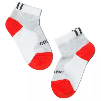 Носки детские актив короткие р.12 310 белый-серый 7с-97сп