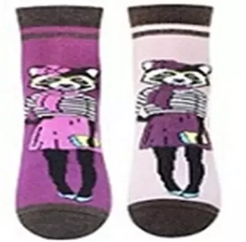 Носки детские брест р.21-22 ежевика/серо-розовый ассорти 15с3085