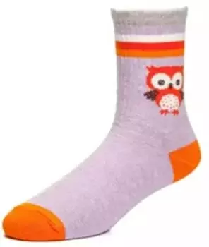 Носки детские чобот р.16-18 сова сиреневый 30-103