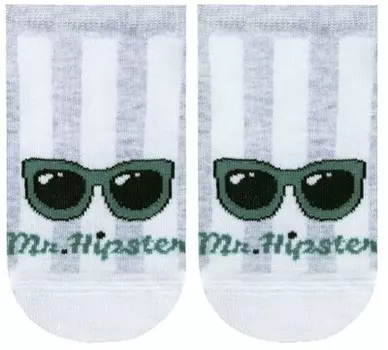 Носки детские конте актив р.14 светло-серый ультракороткие 17с-87сп