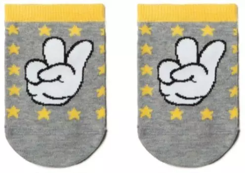 Носки детские конте актив р.16 серый ультракороткие 17с-87сп