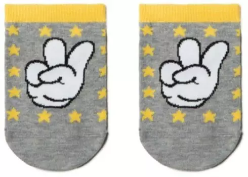 Носки детские конте актив р.18 серый ультракороткие 17с-87сп