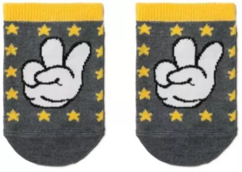 Носки детские конте актив р.18 темно-серый ультракороткие 17с-87сп