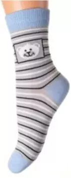 Носки детские лаки сокс р.20-22 голубой ндг-0171