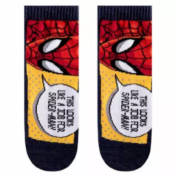 Носки детские Marvel человек паук р.20 короткие темно-синий 17с-133спм