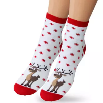 Носки детские тач р.16-18 олененок новый год 1905