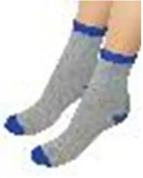 Носки детские тач р.16-18 серый/васильковый 077/3