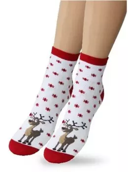 Носки детские тач р.20-22 олененок красный 1905