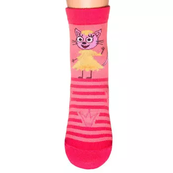 Носки для мальчика Гамма три кота р.12-14 коралл с1509