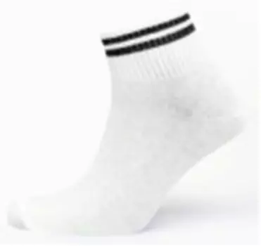 Носки мужские лаки сокс р.27-29 белый/черный нмг-0131