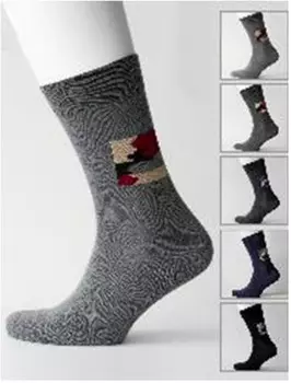 Носки мужские ойман р.40-46 синий 3 пары в ассортименте vm213-2