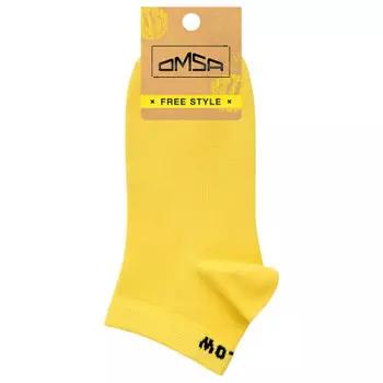 Носки мужские омса фристайл р.45-47 джиалло с надписью на резинке 605