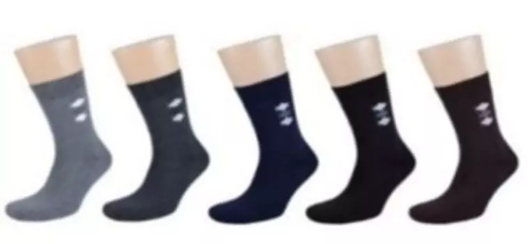 Носки мужские русокс р.25-27 черный зима м3-33065