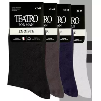 Носки мужские театро эгоист р.45-47 грей классические высокие