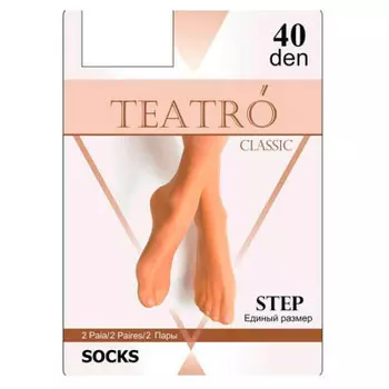 Носки степ театро 30 ден натурель