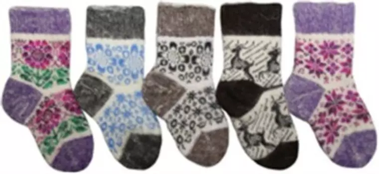 Носки женские ангора со швом