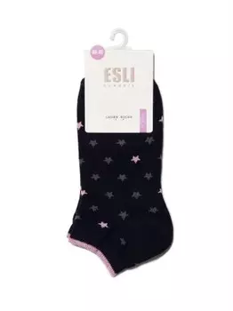 Носки женские эсли классик р.23 темно-синий короткие хлопковые 14с-116спе