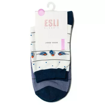 Носки женские Conte Esli Classic хлопковые р.25 113 голубой 15с-20спе