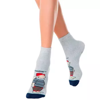 Носки женские конте си хеппи р.25 светло-серый 17 с-44 сп