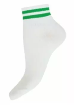 Носки женские лаки сокс р.23-25 белый/зеленый нжг-0099