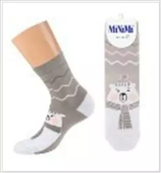 Носки женские миними инверно плюшевые блу куба зима 3300-4