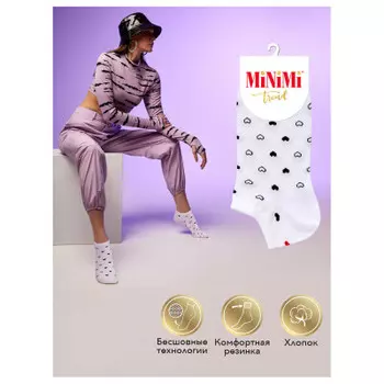 Носки женские миними тренд р.35-38 бьянко сердечко 4206