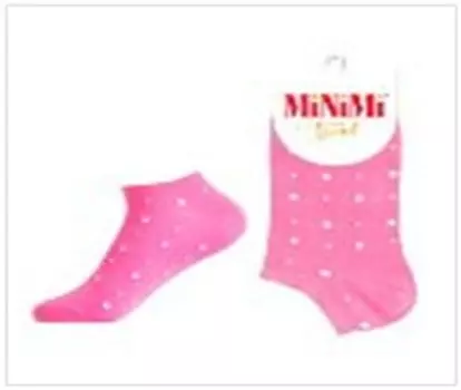 Носки женские миними тренд р.35-38 в горошек коралло 4203