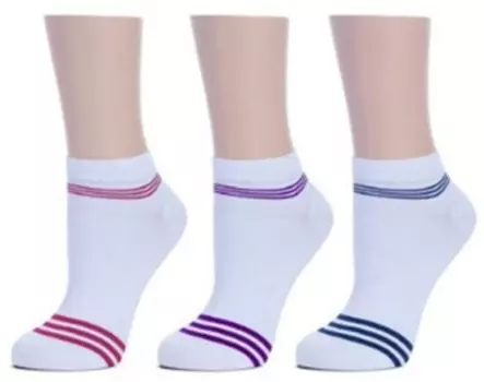 Носки женские русокс укороченные с полосками р.23-25 ассорти ж-233