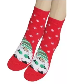 Носки женские тач р.23-25 красный 1963