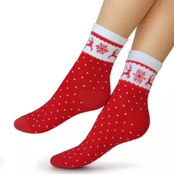 Носки женские тач р. 23-25 снежинки 389