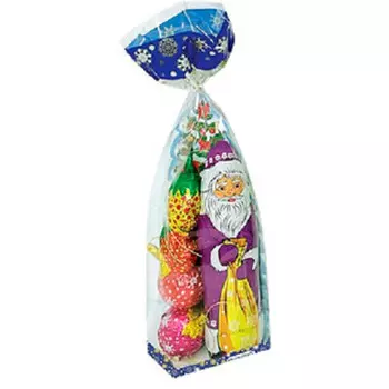 Новогодний набор изделия кондитерские фигурные 100 г в пакете мак иваново