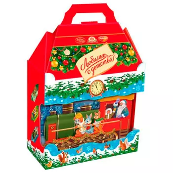 Новогодний подарок любимые с детства красная стрела 600 г обьединенные кондитеры