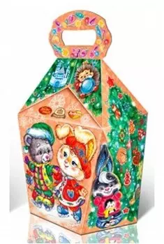 Новогодний подарок зимняя мелодия 400 г обьединенные кондитеры