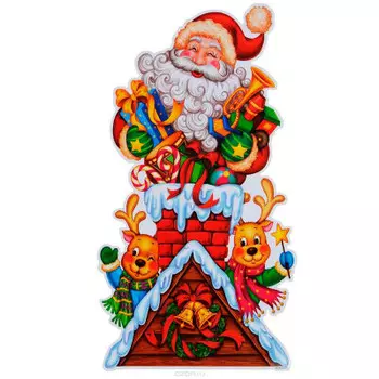 Новогодняя картина веселый петушок нн500-2