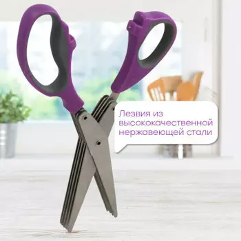 Ножницы для зелени Европа фиолетовые s001