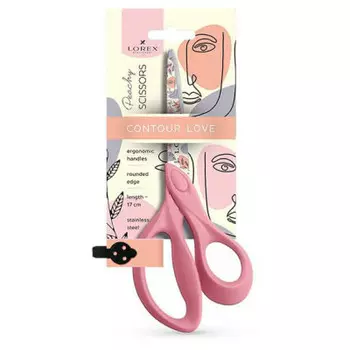 Ножницы Lorex 170мм контурная любовь принт на лезвиях