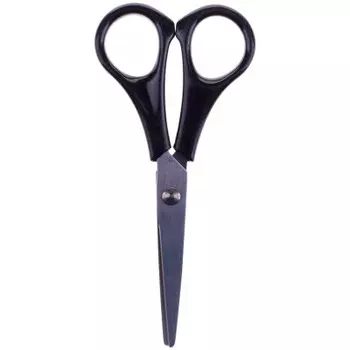 Ножницы оффис спейс 13.7 см черные ручки пвх чехол с европодвесом