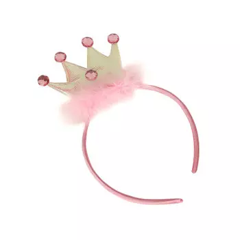 Ободок карнавальный миленд волшебная корона розовый крк-5742