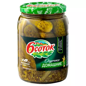 Огурцы домашние 6 соток 720г