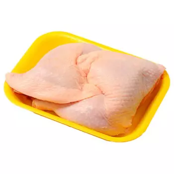 Окорочок цыпленка бройлера охл с кожей на лотке ясные зори