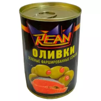 Оливки реан 280 г с семгой ж/б