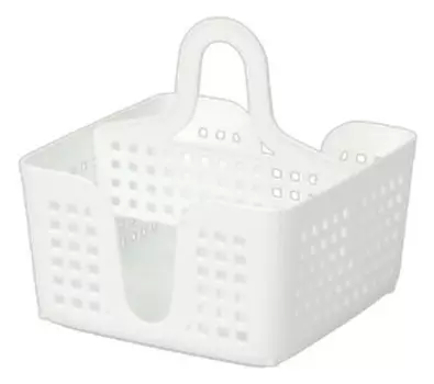 Органайзер 15*15*16см Violet лофт с перегородкой переносной белый v430006