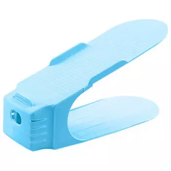 Органайзер для обуви регулируемый 25*5*18см голубой