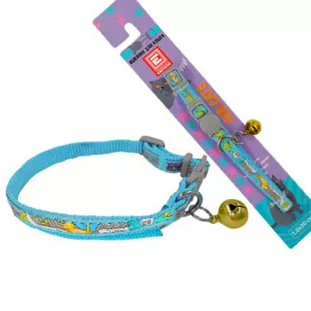 Ошейник для кошек Европа 1.0 x30 cm голубой t3786