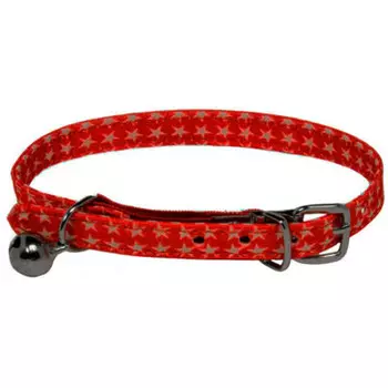 Ошейник для кошек Triol 10*220-280мм красный 21261013