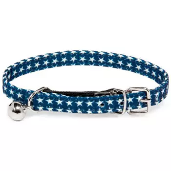 Ошейник для кошек Triol 10*220-280мм синий 21261013