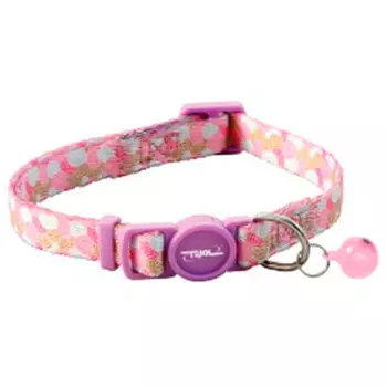 Ошейник для кошек Triol нейлоновый 10*210-330мм розовый 21261008